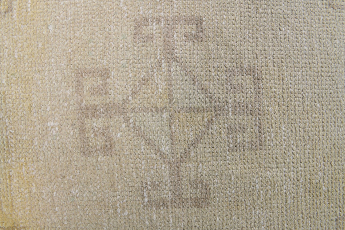 El yapımı vintage yolluk 91x381 cm geometrik desenli yün - mekan görünümü