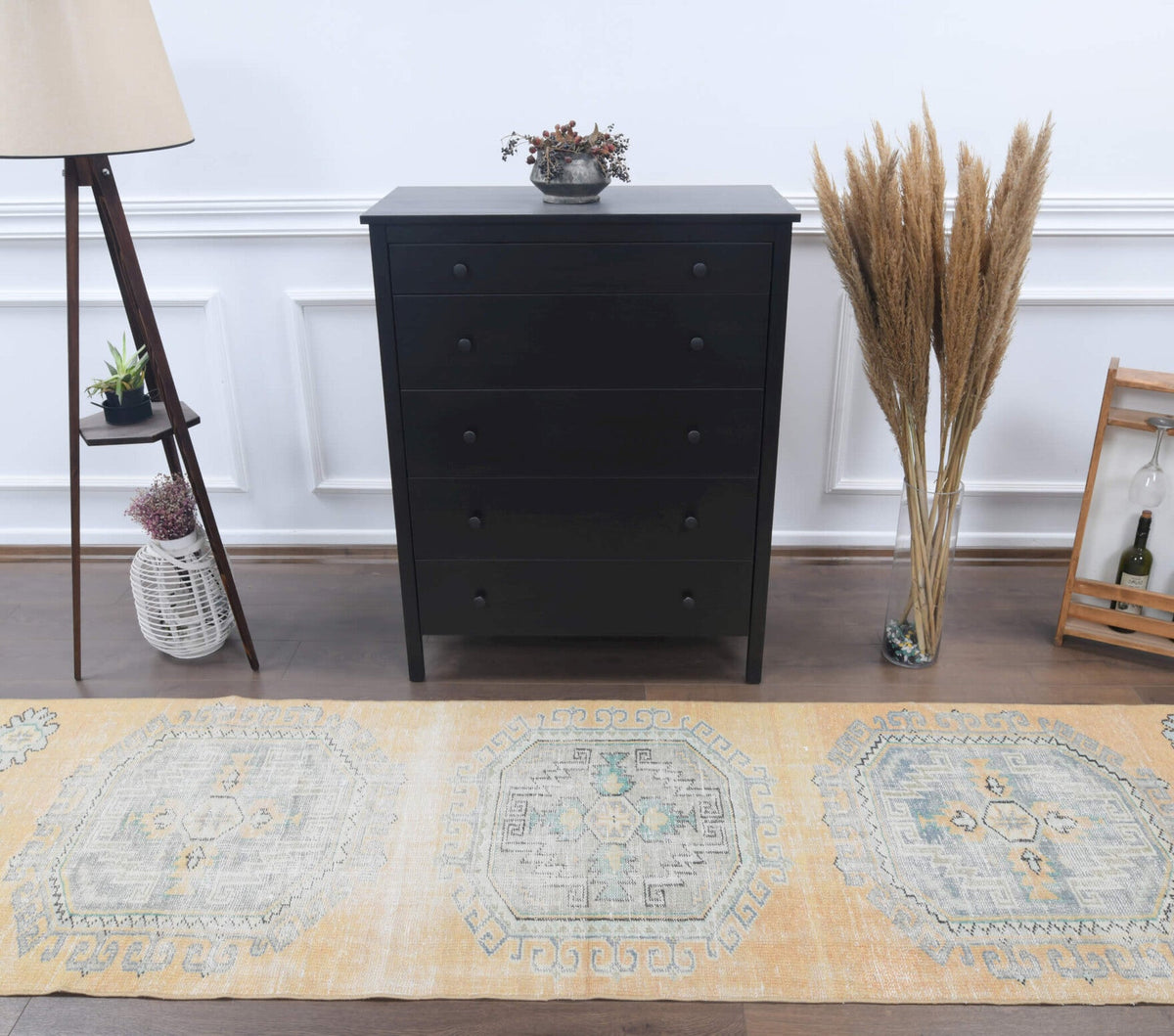 Vintage Oushak Runner Rug