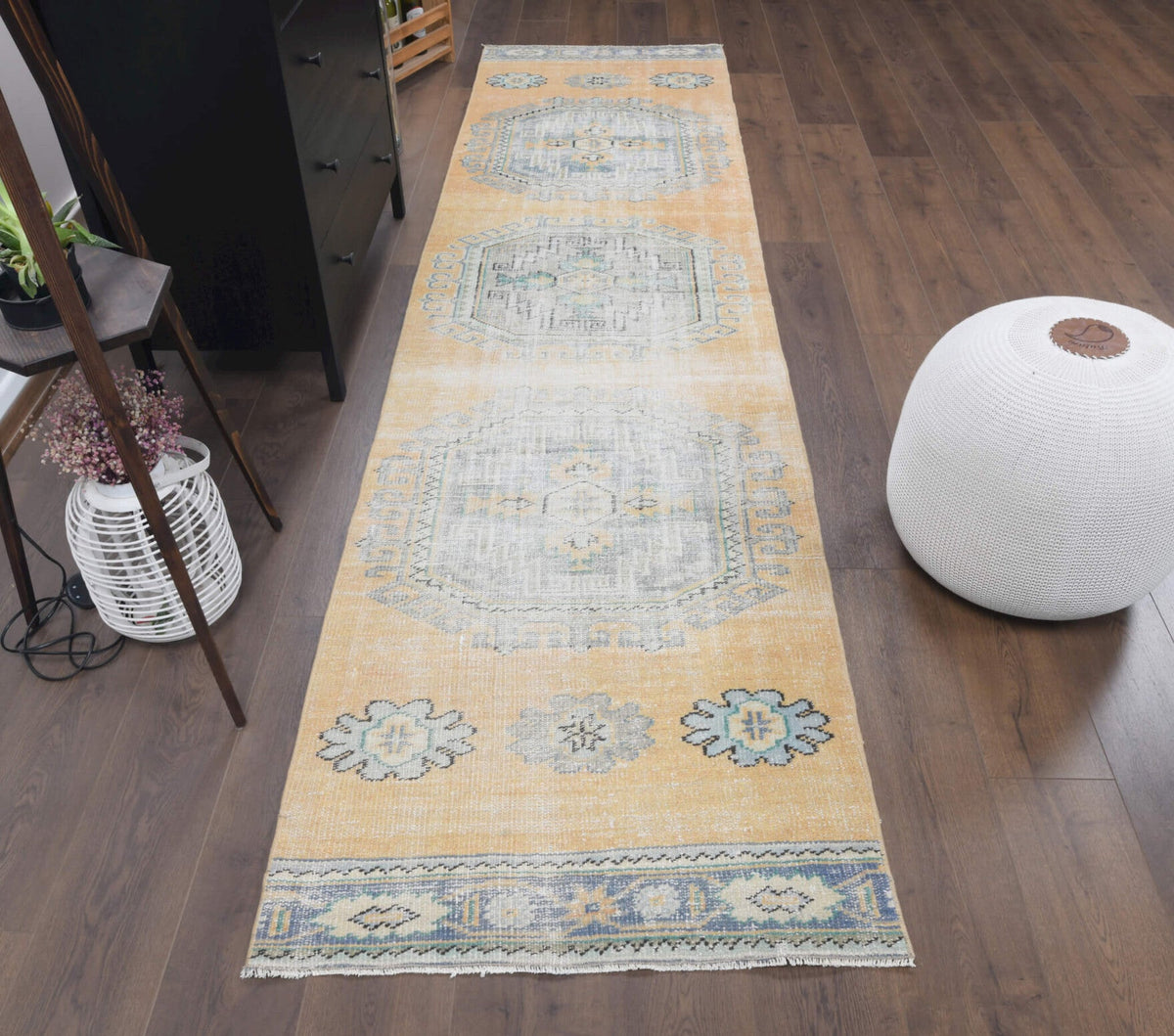 Vintage Oushak Runner Rug