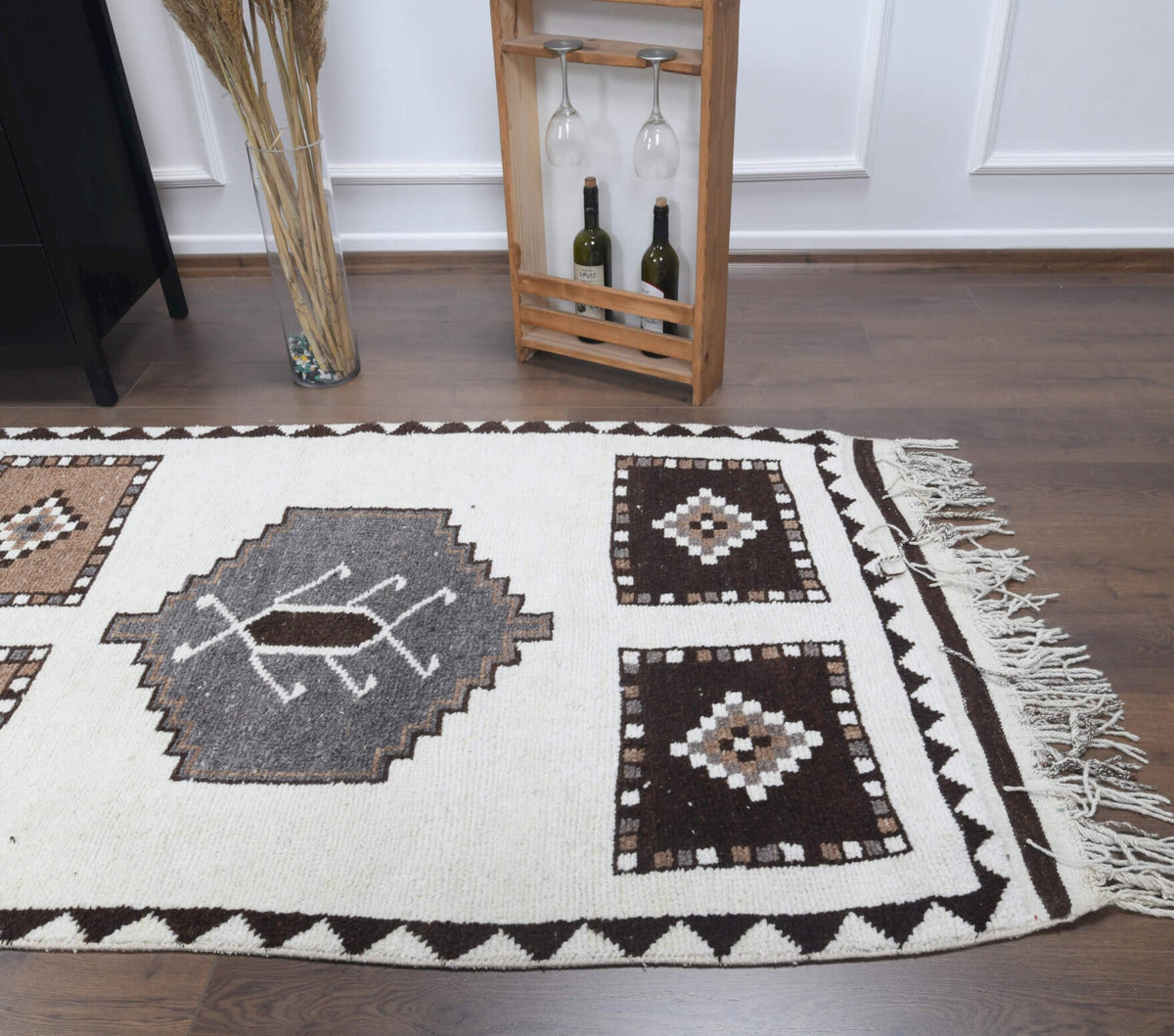 White Vintage Runner Rug