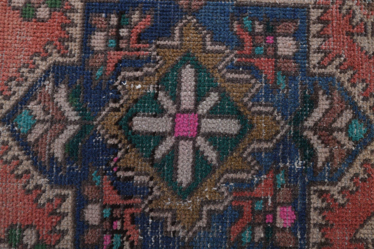El yapımı vintage yolluk 74x259 cm oryantal desenli yün - mekan görünümü