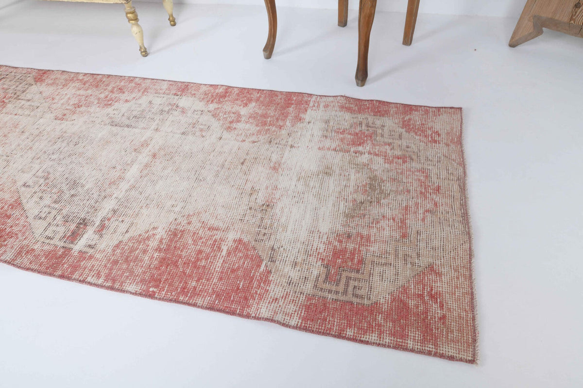 El yapımı vintage yolluk 79x307 cm geleneksel desenli yün - desen detayı