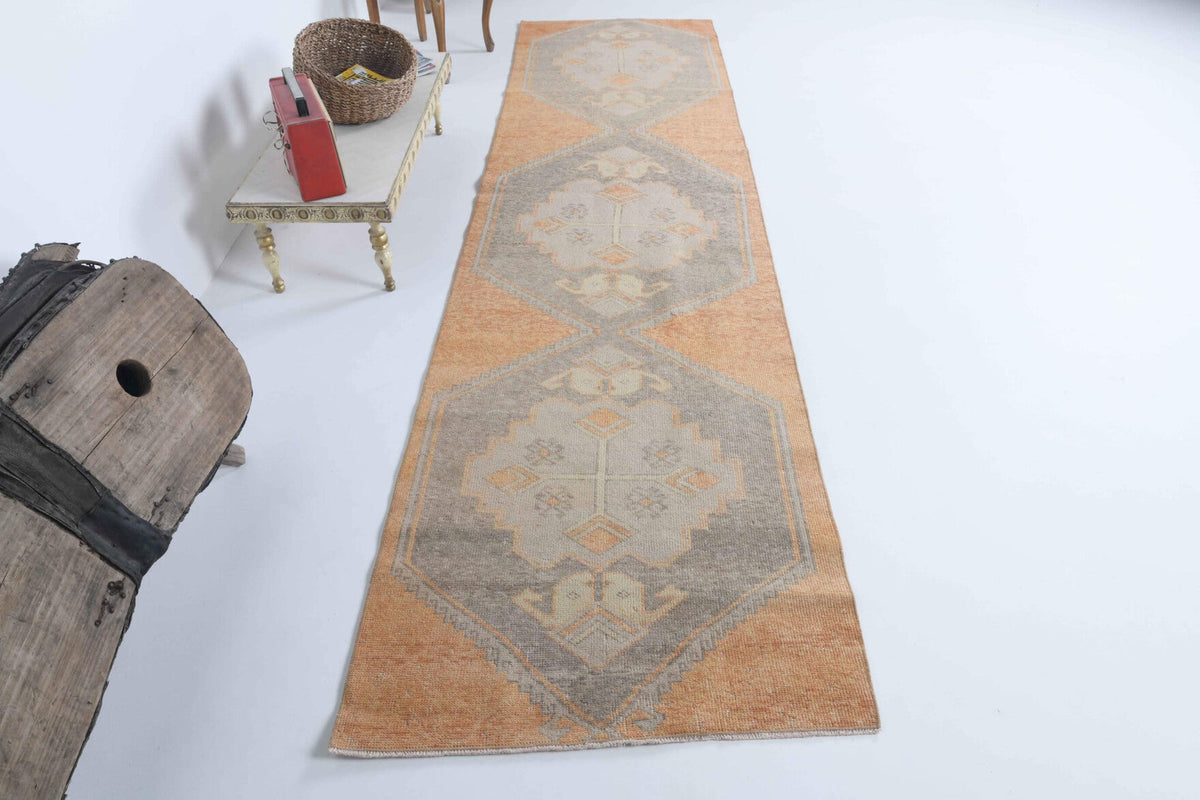 Vintage Oushak Runner Rug - 30246