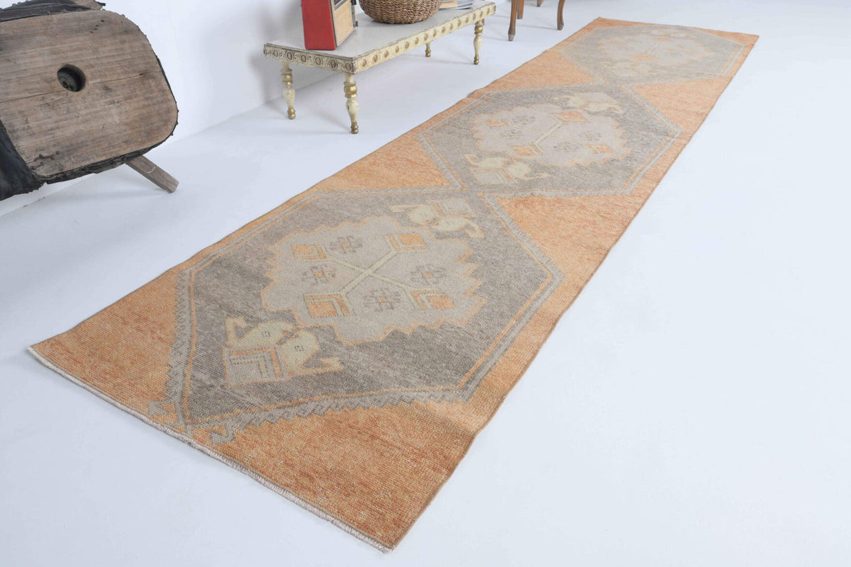 Vintage Oushak Runner Rug - 30246