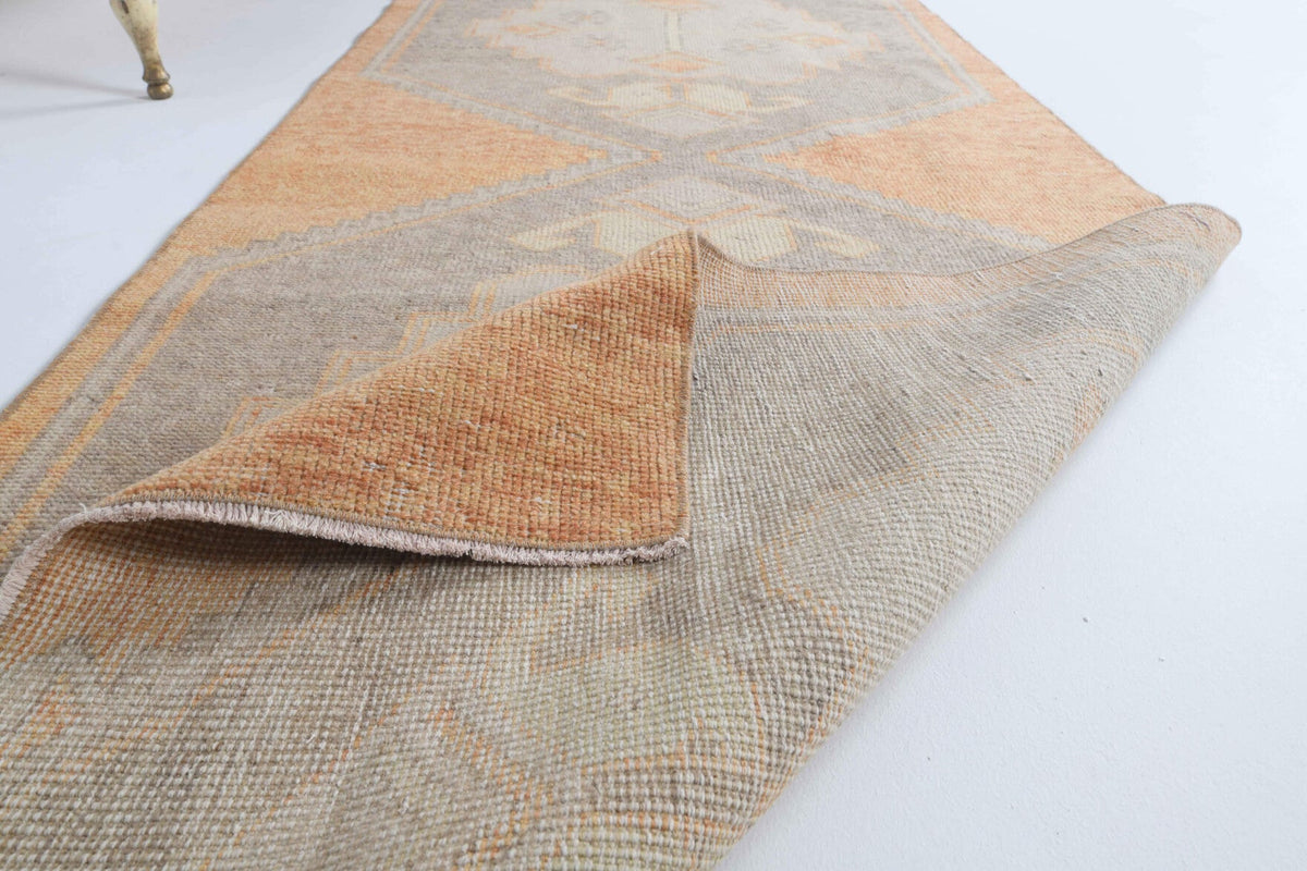 Vintage Oushak Runner Rug - 30246