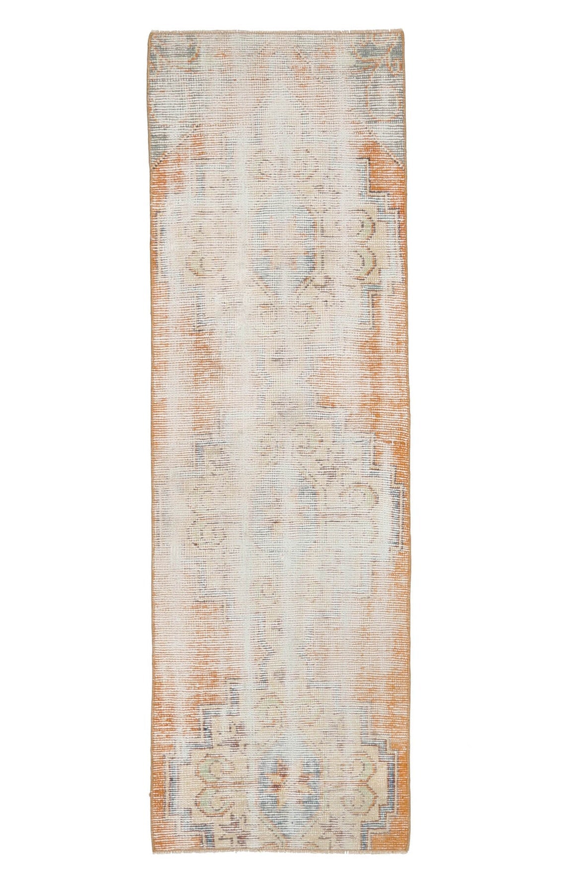 Distressed Oushak Runner Rug - 30265