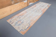 El yapımı vintage yolluk 61x211 cm oryantal desenli yün - detay görünümü