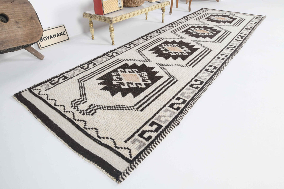 Turkish Vintage Oushak Runner Rug