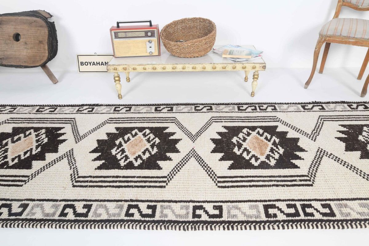 Turkish Vintage Oushak Runner Rug