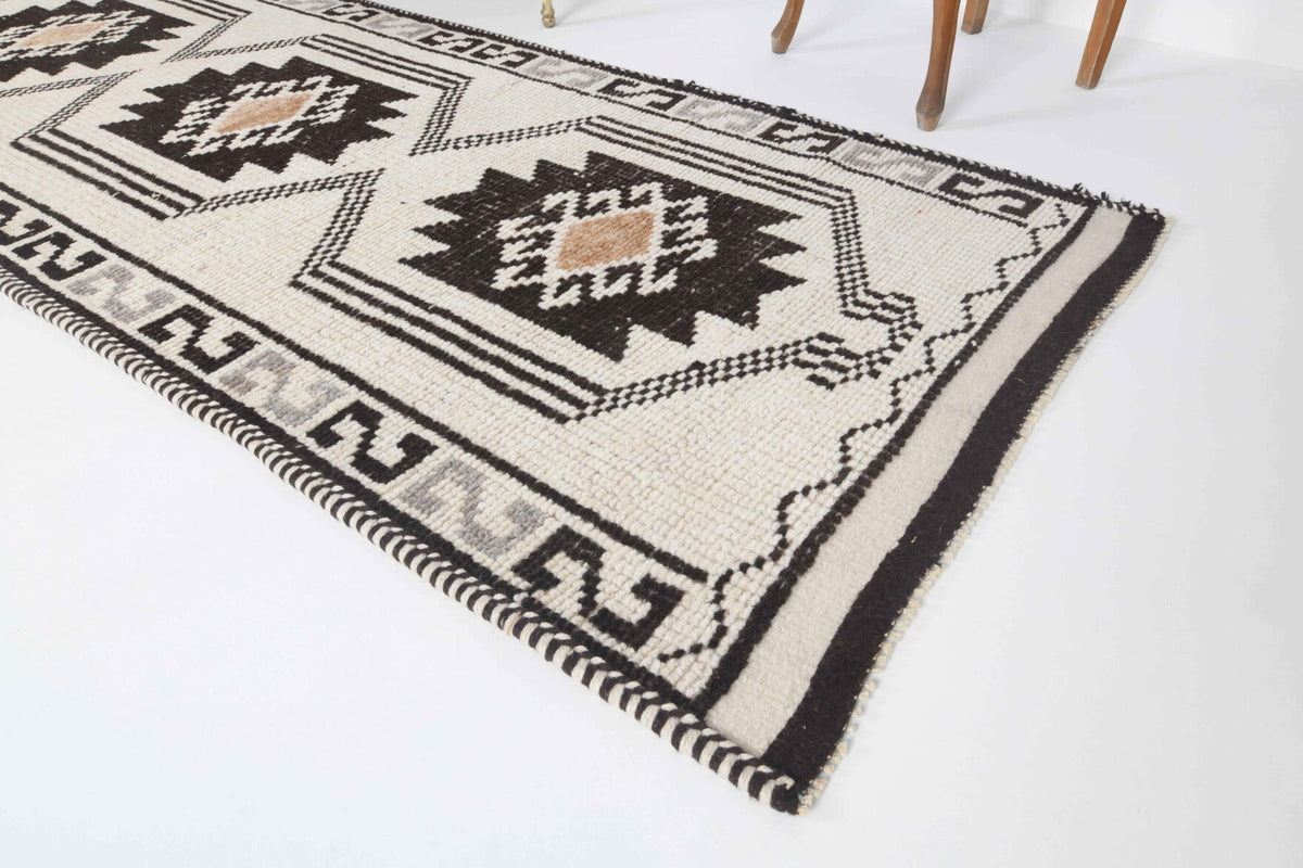 Turkish Vintage Oushak Runner Rug