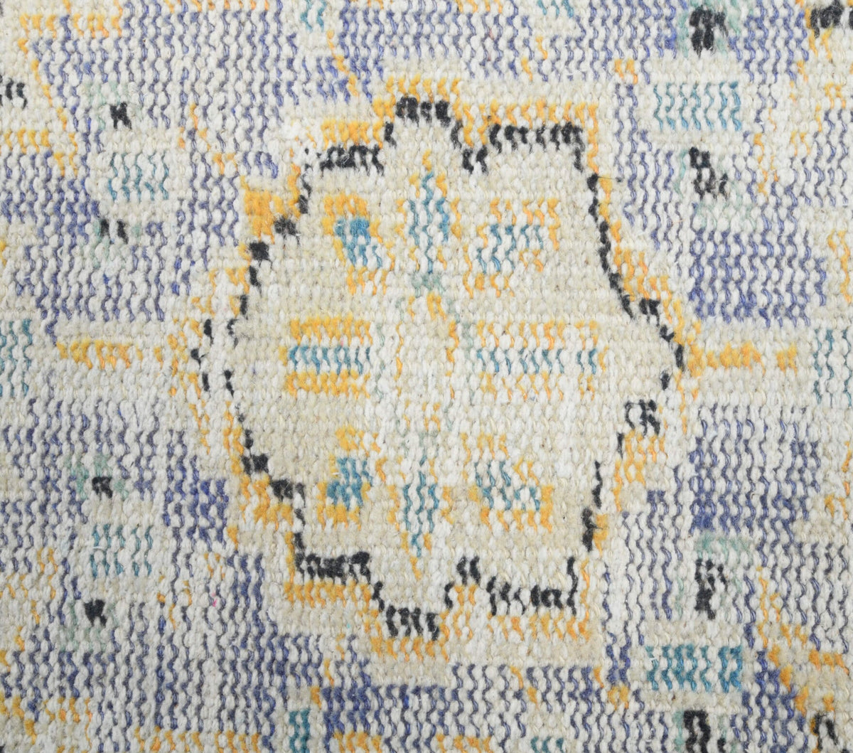 El yapımı vintage yolluk 79x338 cm oryantal desenli yün - desen detayı