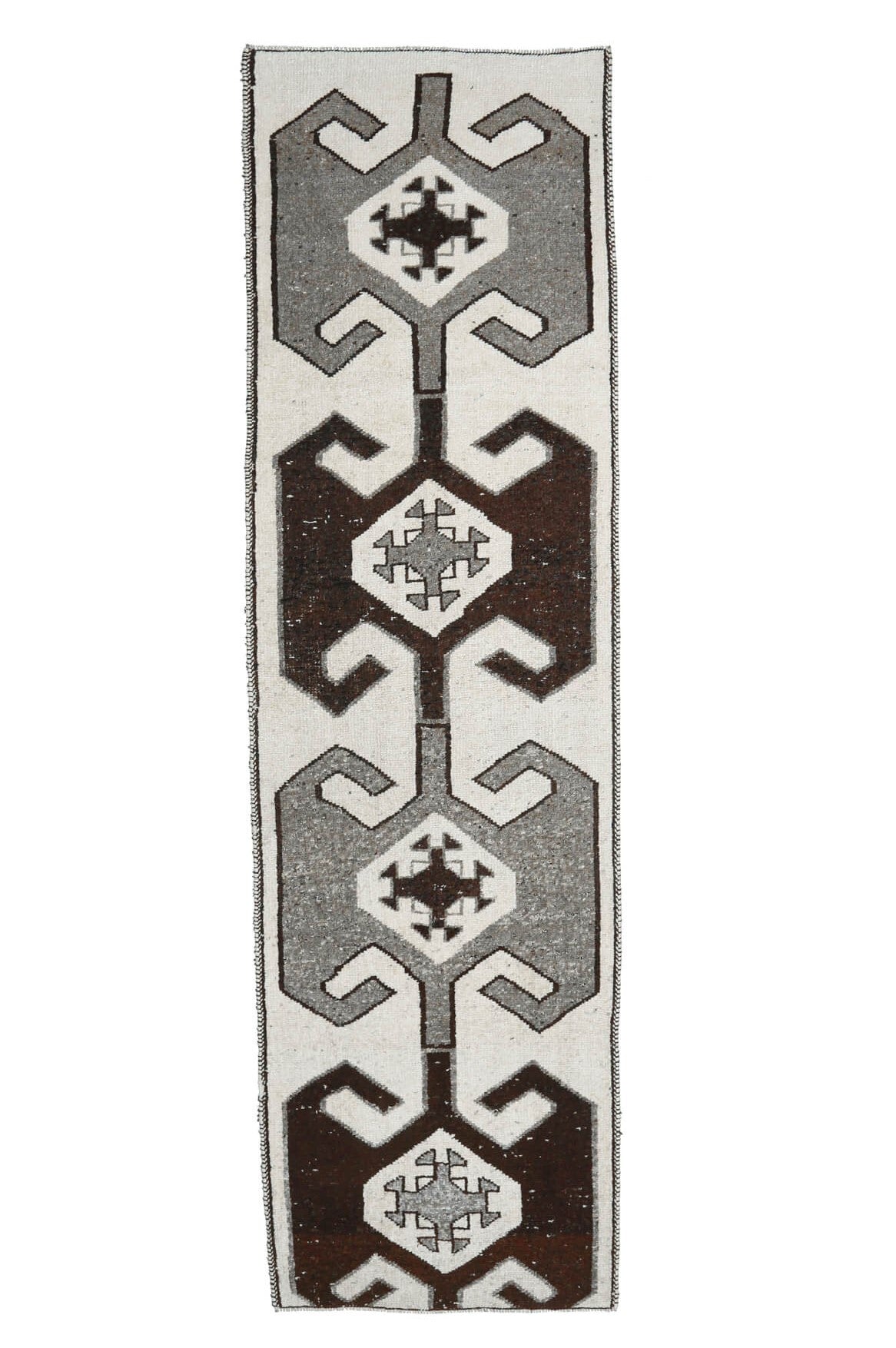 Bohemian Oushak Vintage Runner Rug