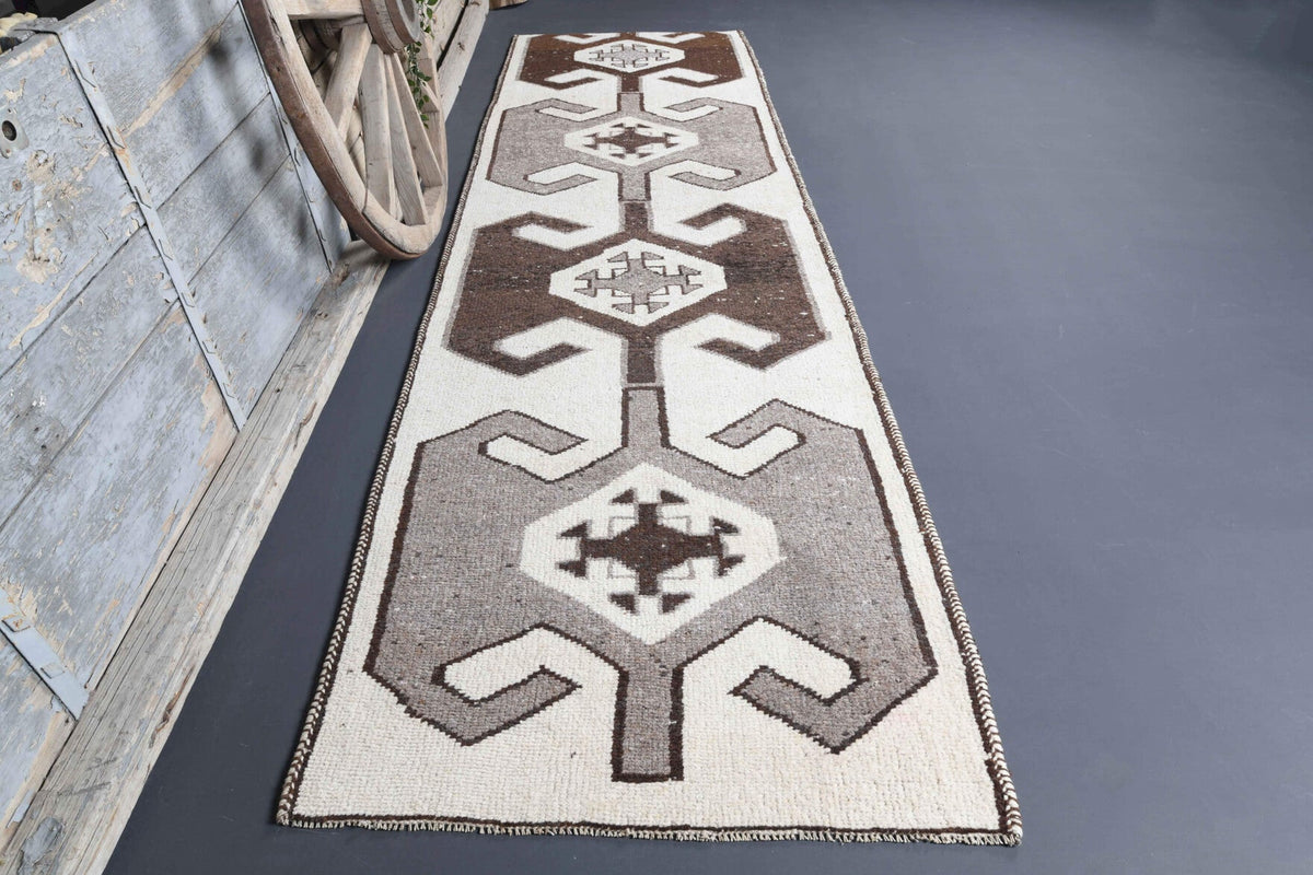 Bohemian Oushak Vintage Runner Rug
