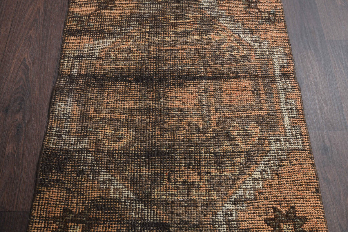 El yapımı vintage yolluk 71x257 cm ombre desenli yün - desen detayı