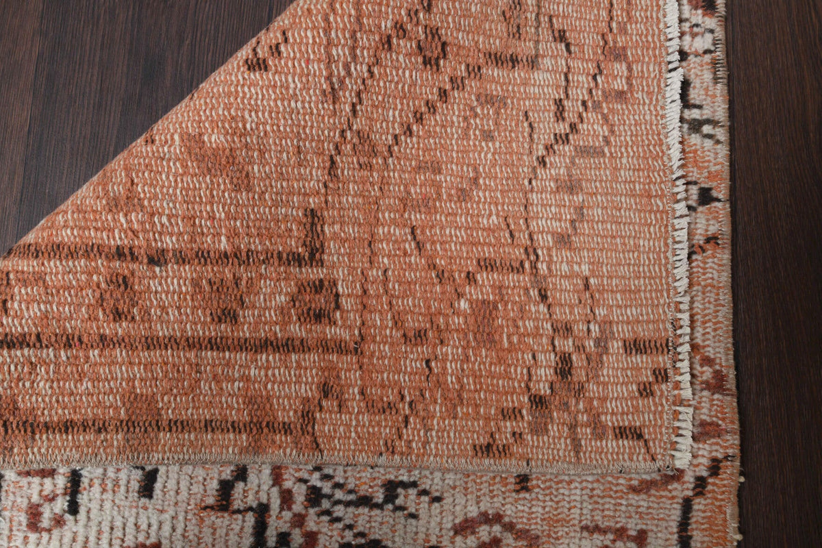 El yapımı vintage yolluk 61x287 cm çiçek desenli desenli yün - mekan görünümü