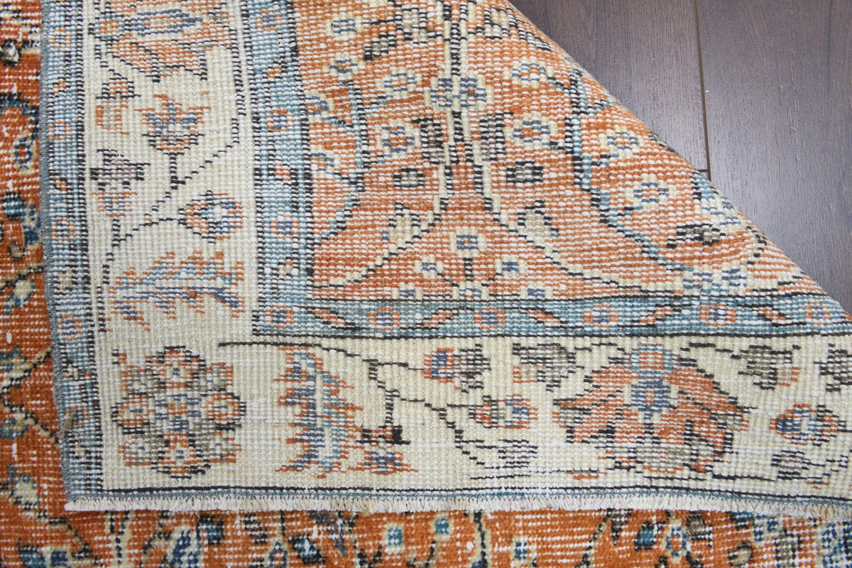 Vintage Burnt Orange Rug