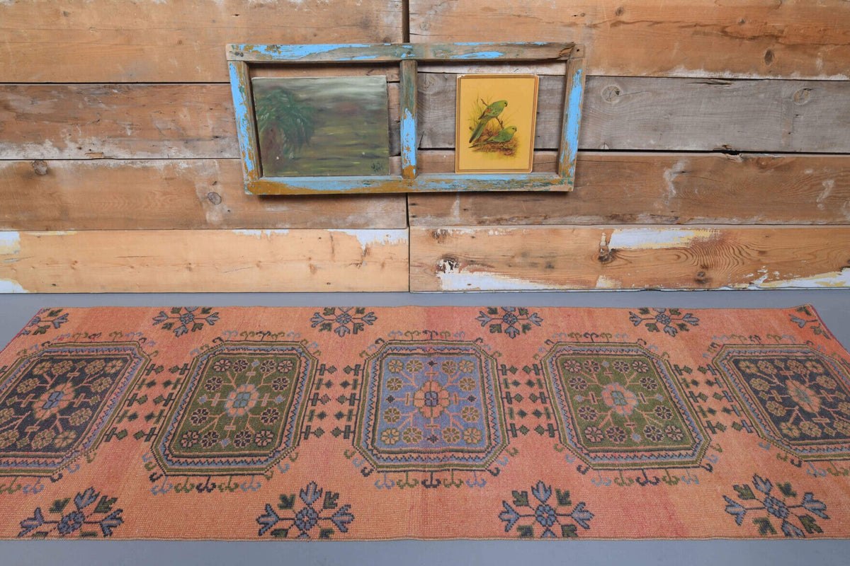 Vintage Oushak Runner Rug - 29069
