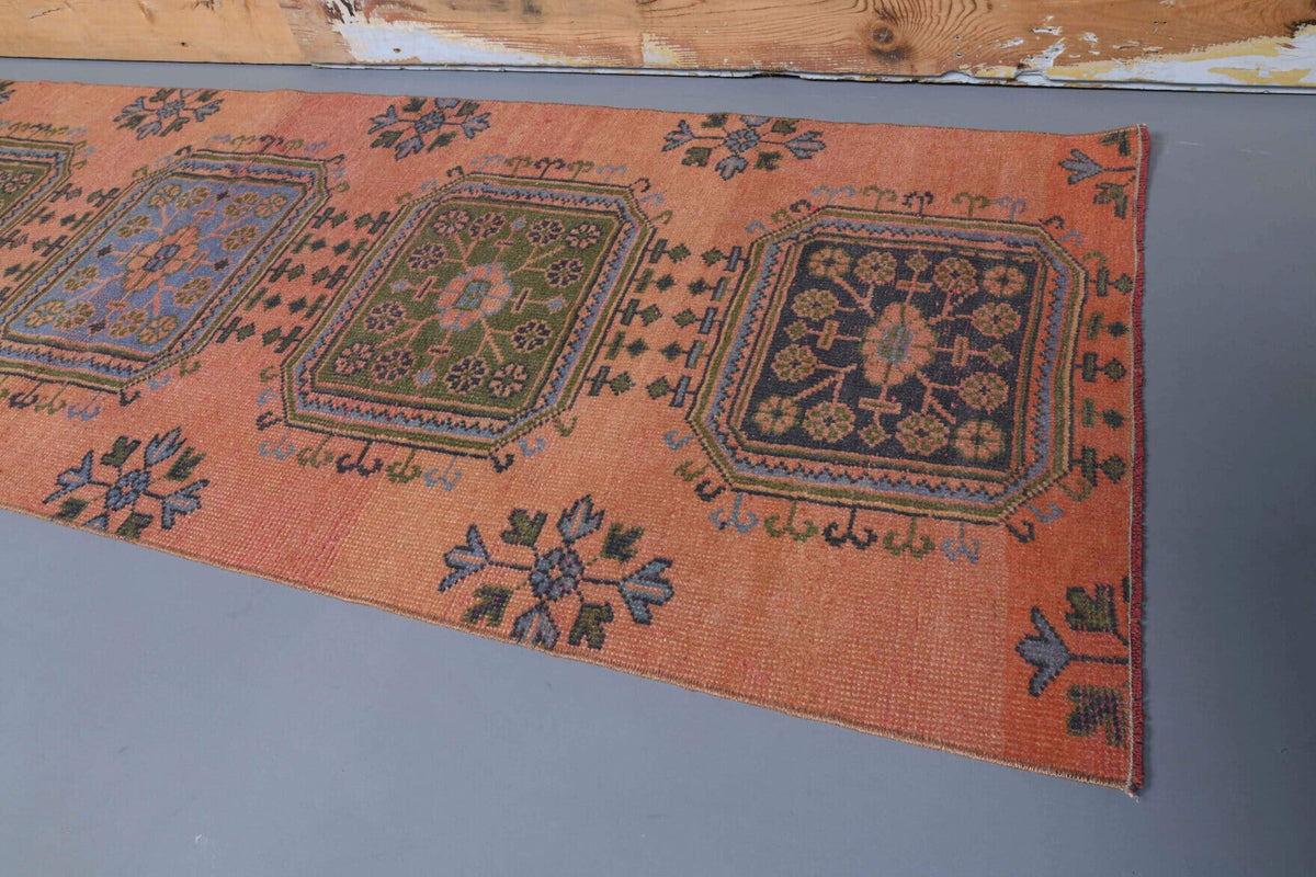 Vintage Oushak Runner Rug - 29069