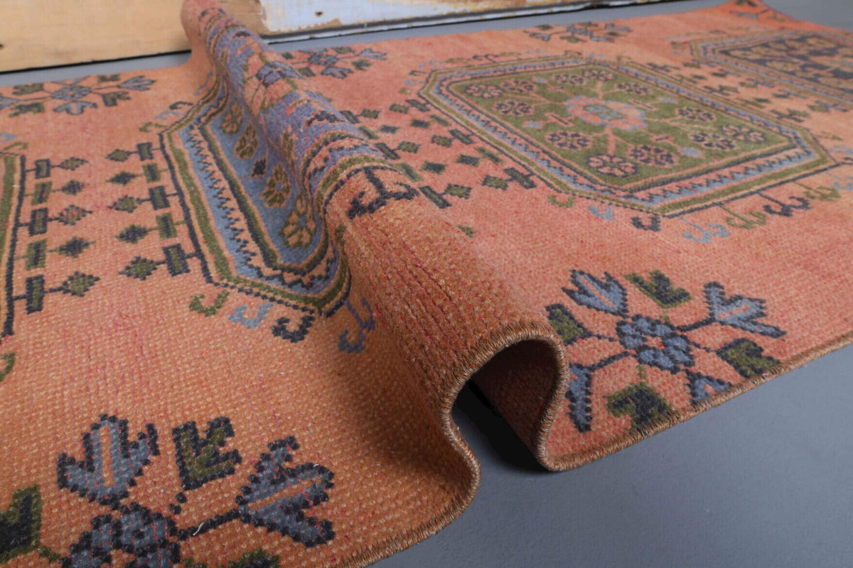 Vintage Oushak Runner Rug - 29069