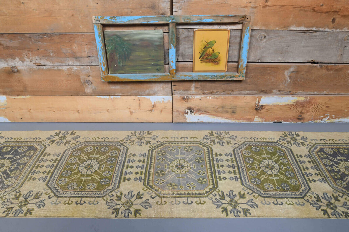 Vintage Oushak Runner Rug - 29077