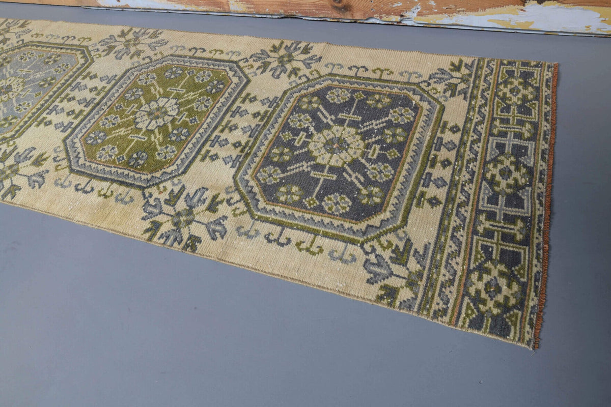 Vintage Oushak Runner Rug - 29077