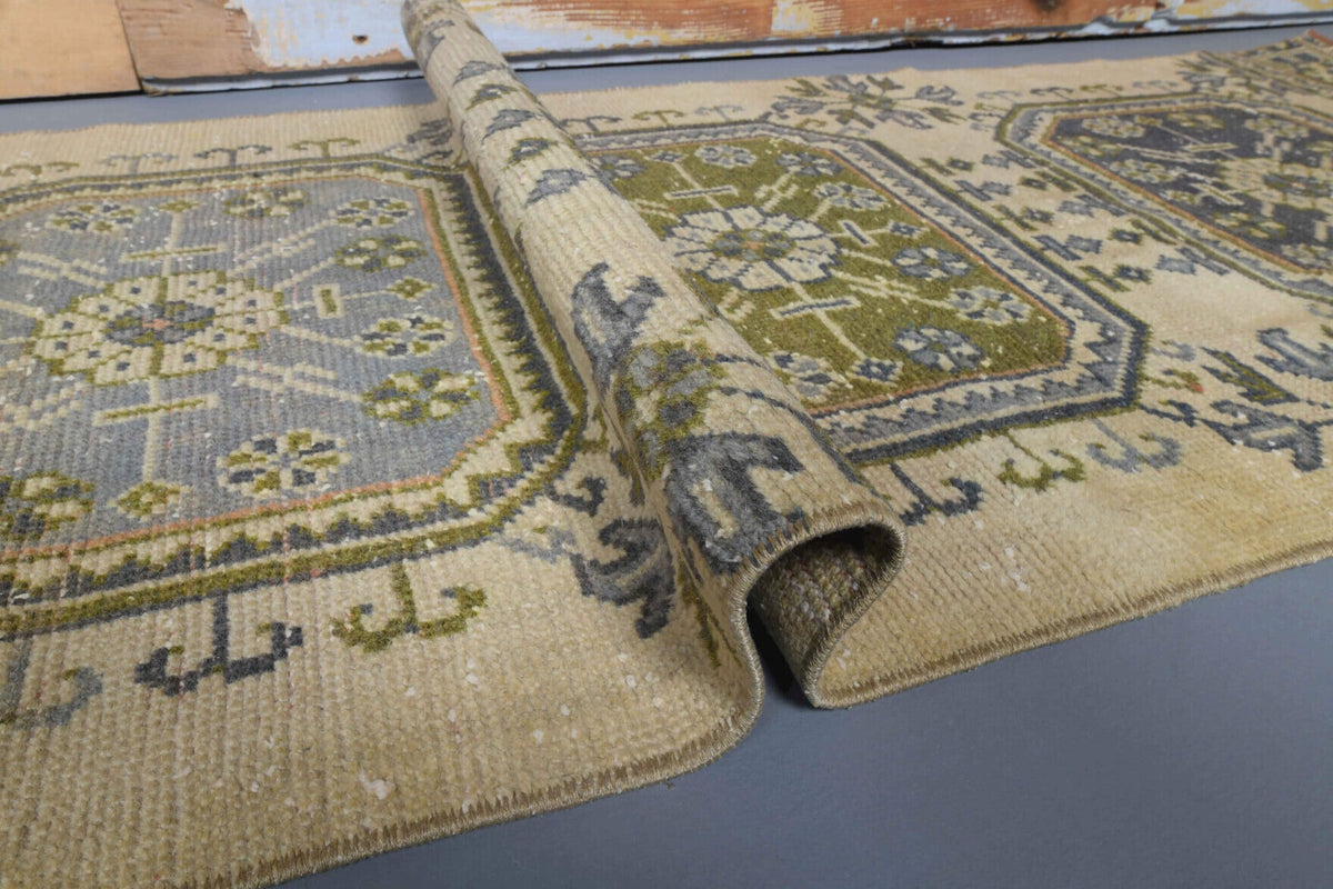 Vintage Oushak Runner Rug - 29077