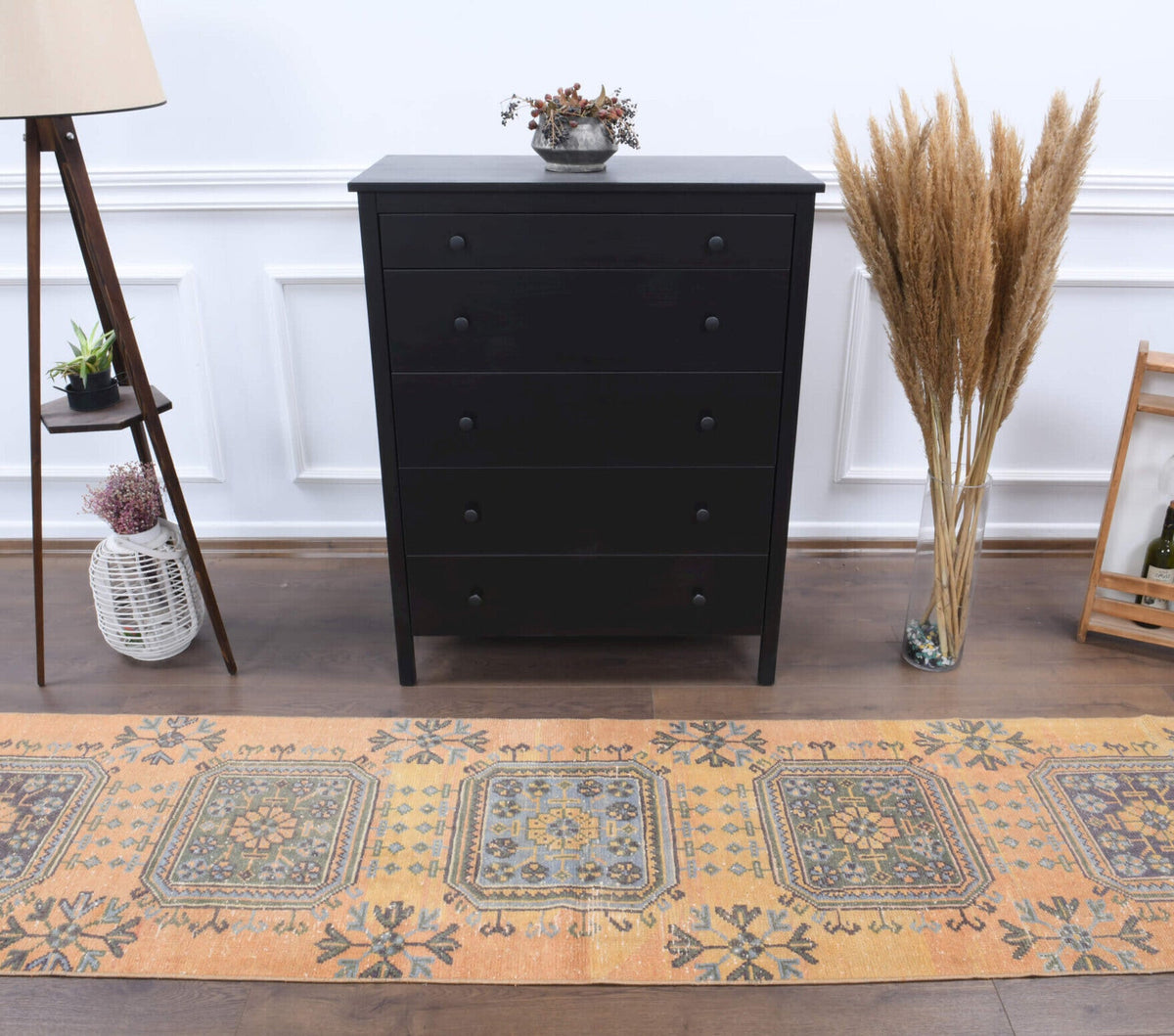 Vintage Oushak Runner Rug