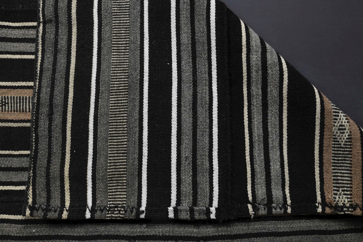 El yapımı vintage yolluk 140x409 cm kilim desenli yün - mekan görünümü