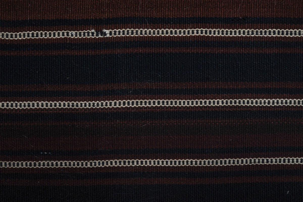 Dark Brown & Black Kilim Runner Rug