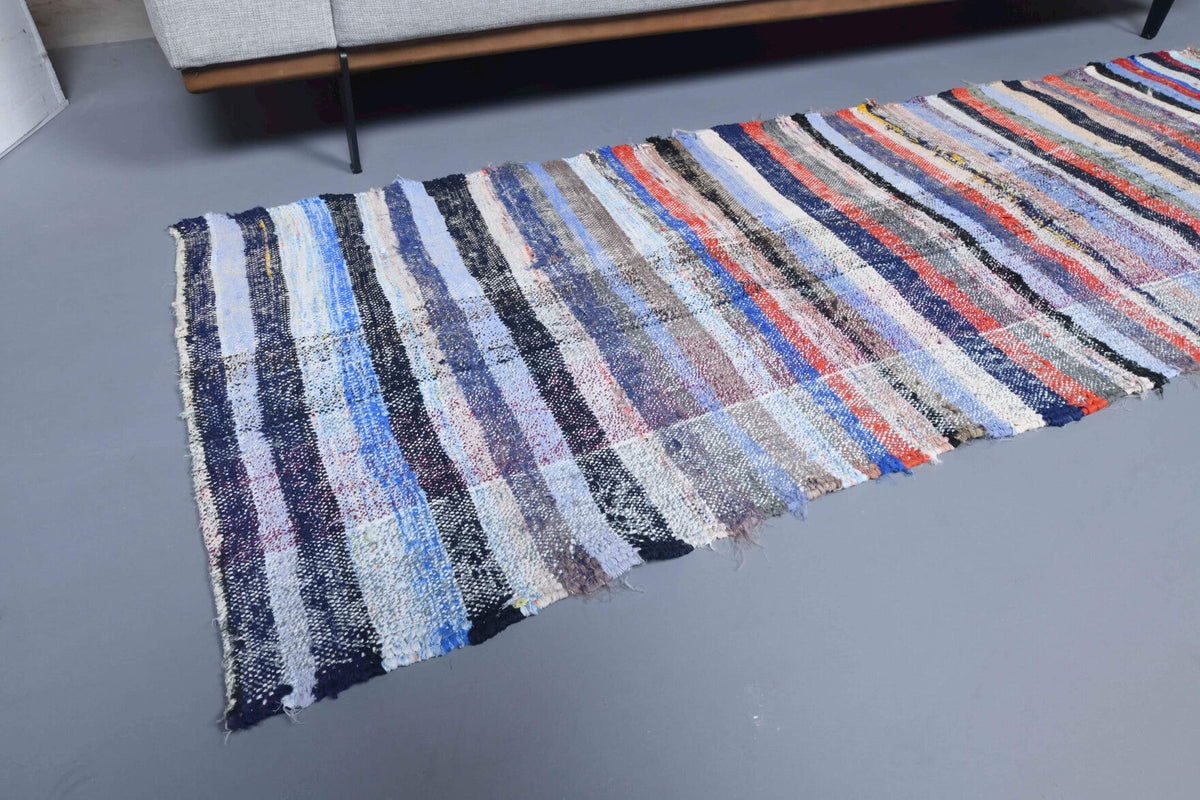 Striped Flatweave Vintage Runner Rug