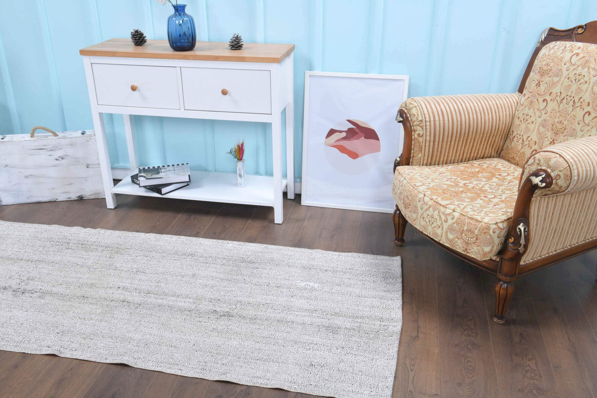 Modern Vintage Kilim Runner Rug