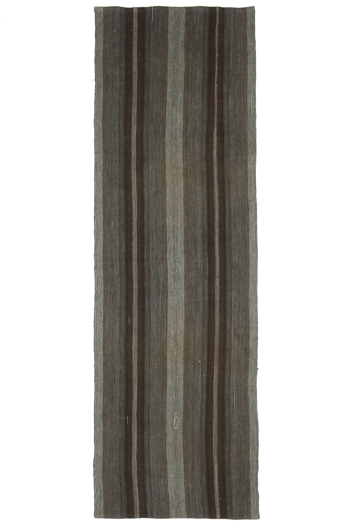El yapımı vintage yolluk 97x320 cm kilim desenli yün - açık alan görünümü