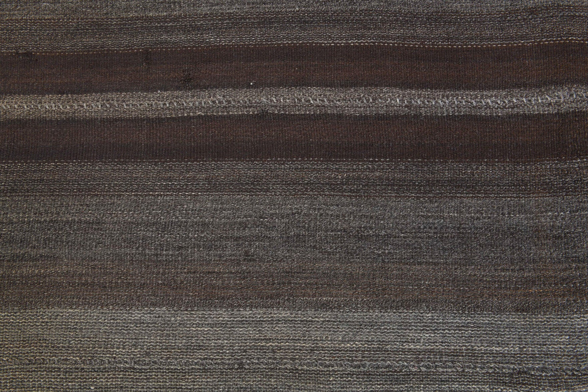 El yapımı vintage yolluk 97x320 cm kilim desenli yün - desen detayı