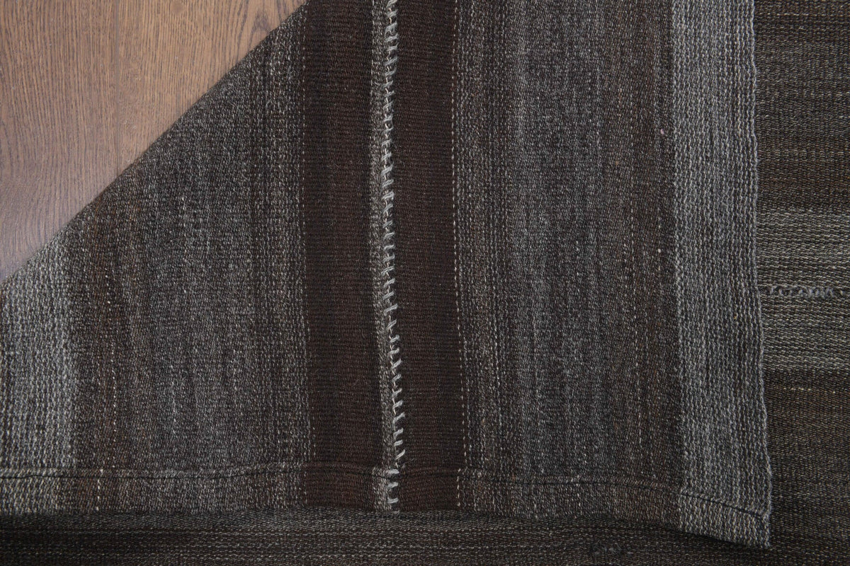 El yapımı vintage yolluk 97x320 cm kilim desenli yün - mekan görünümü