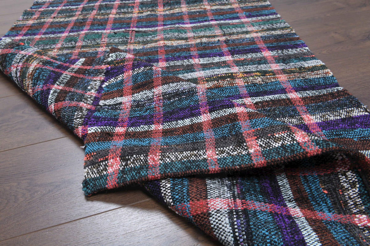 Nomadic Turkish Vintage Kilim Runner Rug