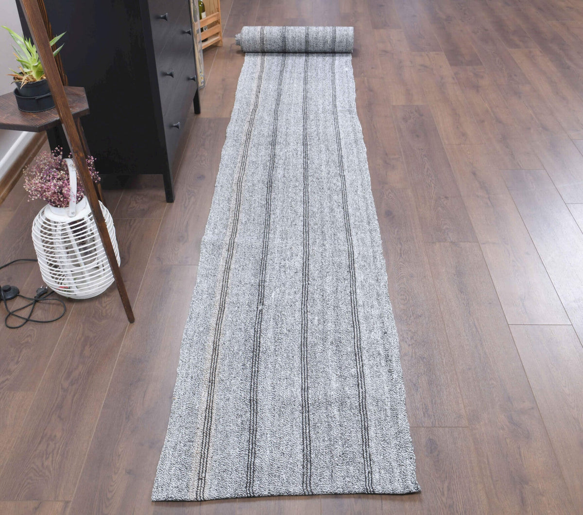 2x28 ft EXTRA Long Turkish Vintage Kilim Runner Rug