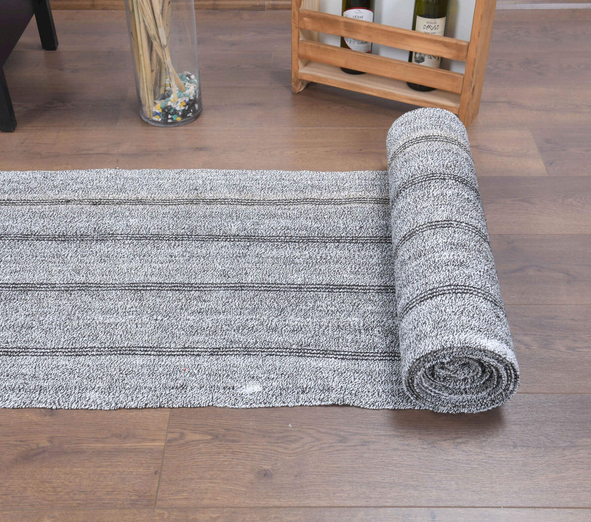 2x28 ft EXTRA Long Turkish Vintage Kilim Runner Rug