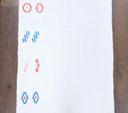 El yapımı vintage yolluk 71x211 cm kilim desenli yün - detay görünümü