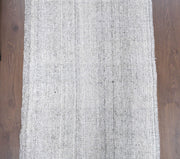 El yapımı vintage yolluk 79x239 cm kilim desenli yün - detay görünümü