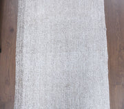 El yapımı vintage yolluk 79x241 cm kilim desenli yün - detay görünümü