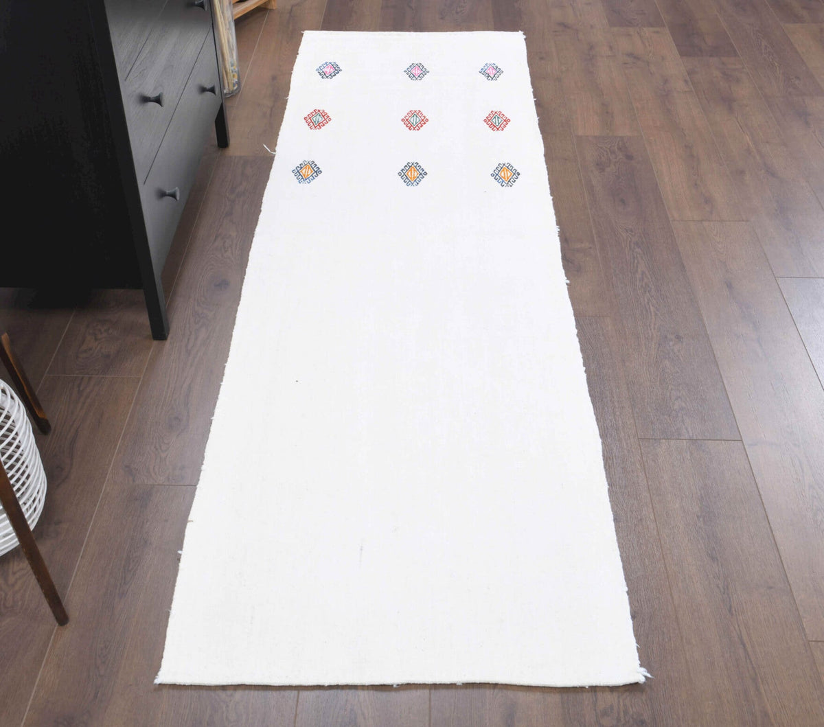 Ikat Vintage Kilim Runner Rug