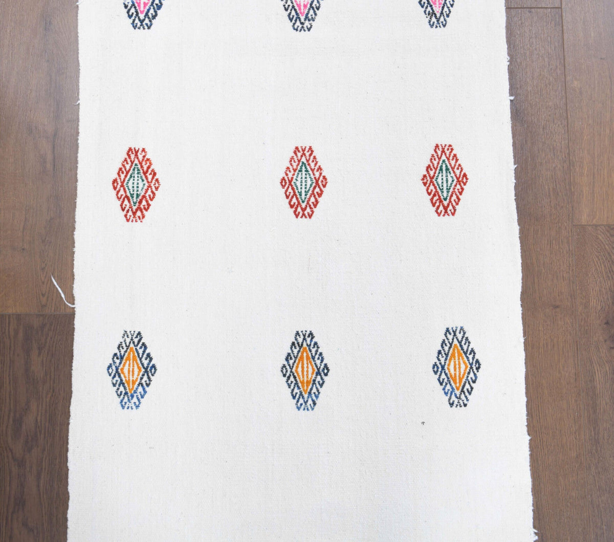 Ikat Vintage Kilim Runner Rug