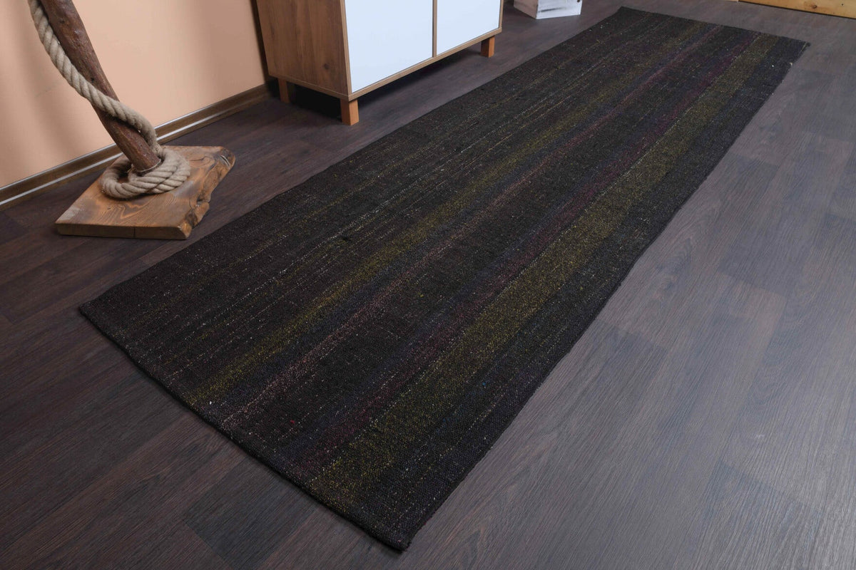 Flatweave Vintage Dark Rug