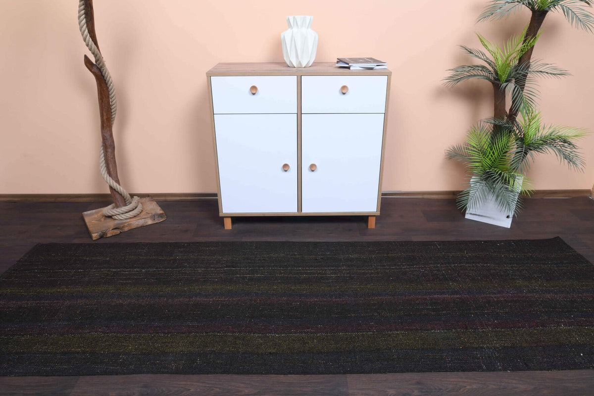 Flatweave Vintage Dark Rug