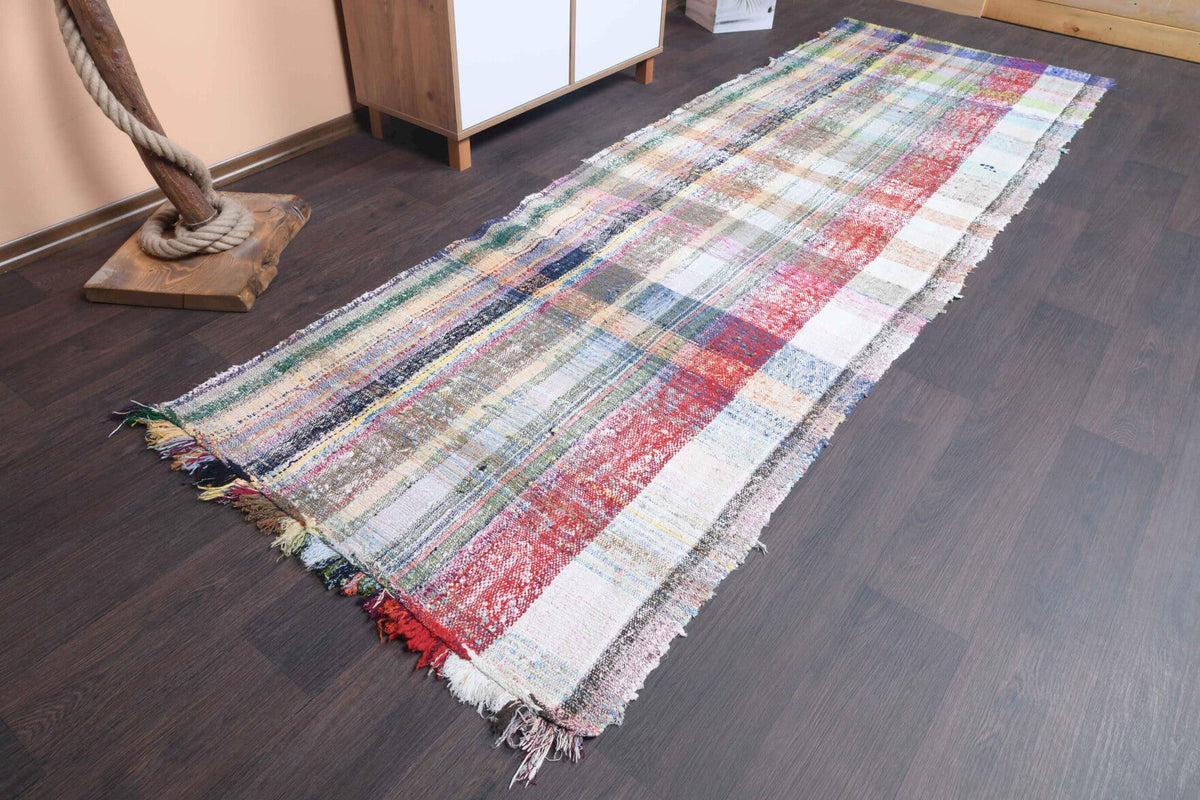 Vintage Flatweave Runner Rug