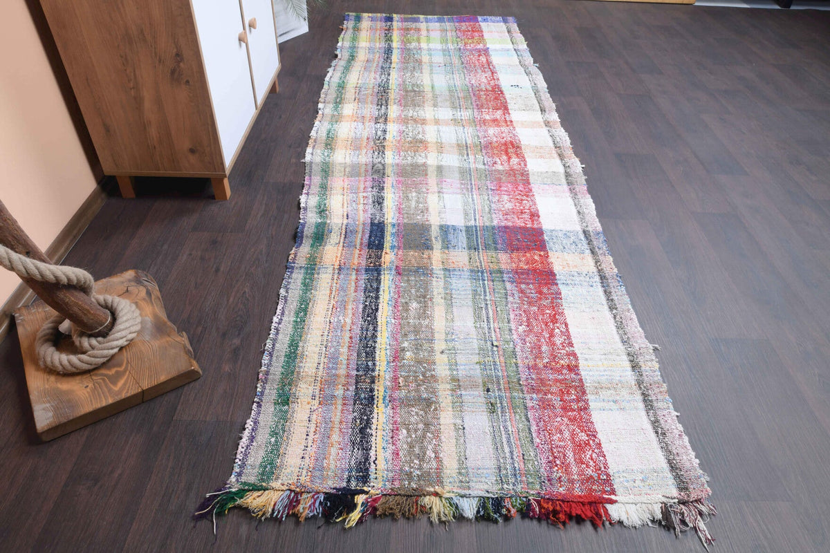 Vintage Flatweave Runner Rug