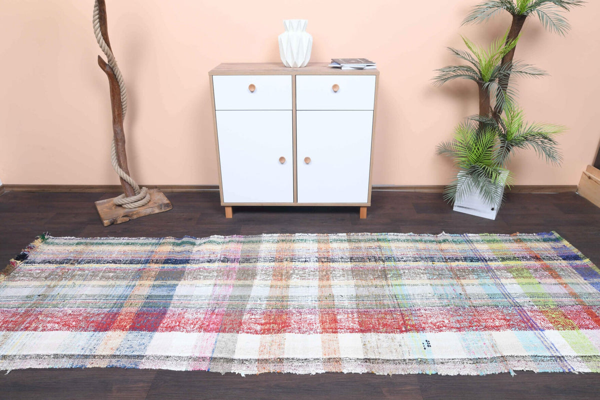 Vintage Flatweave Runner Rug