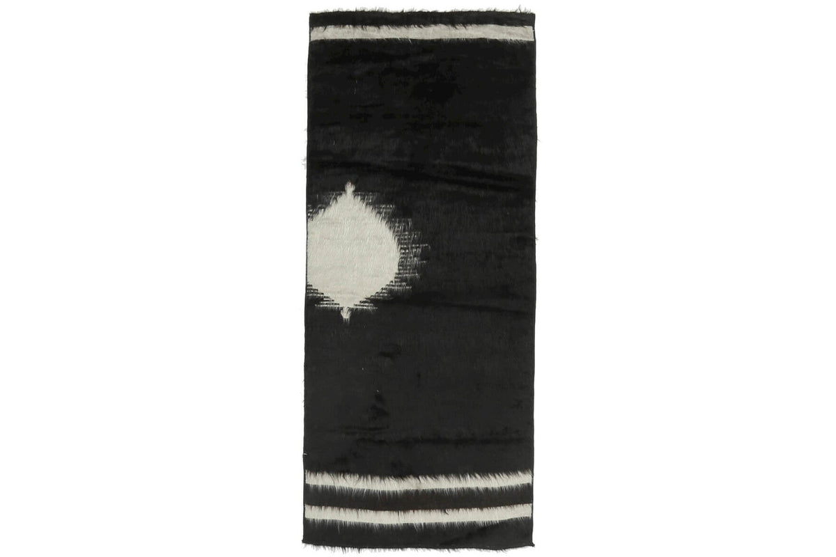 El yapımı vintage yolluk 76x173 cm düz desenli yün - mekan görünümü