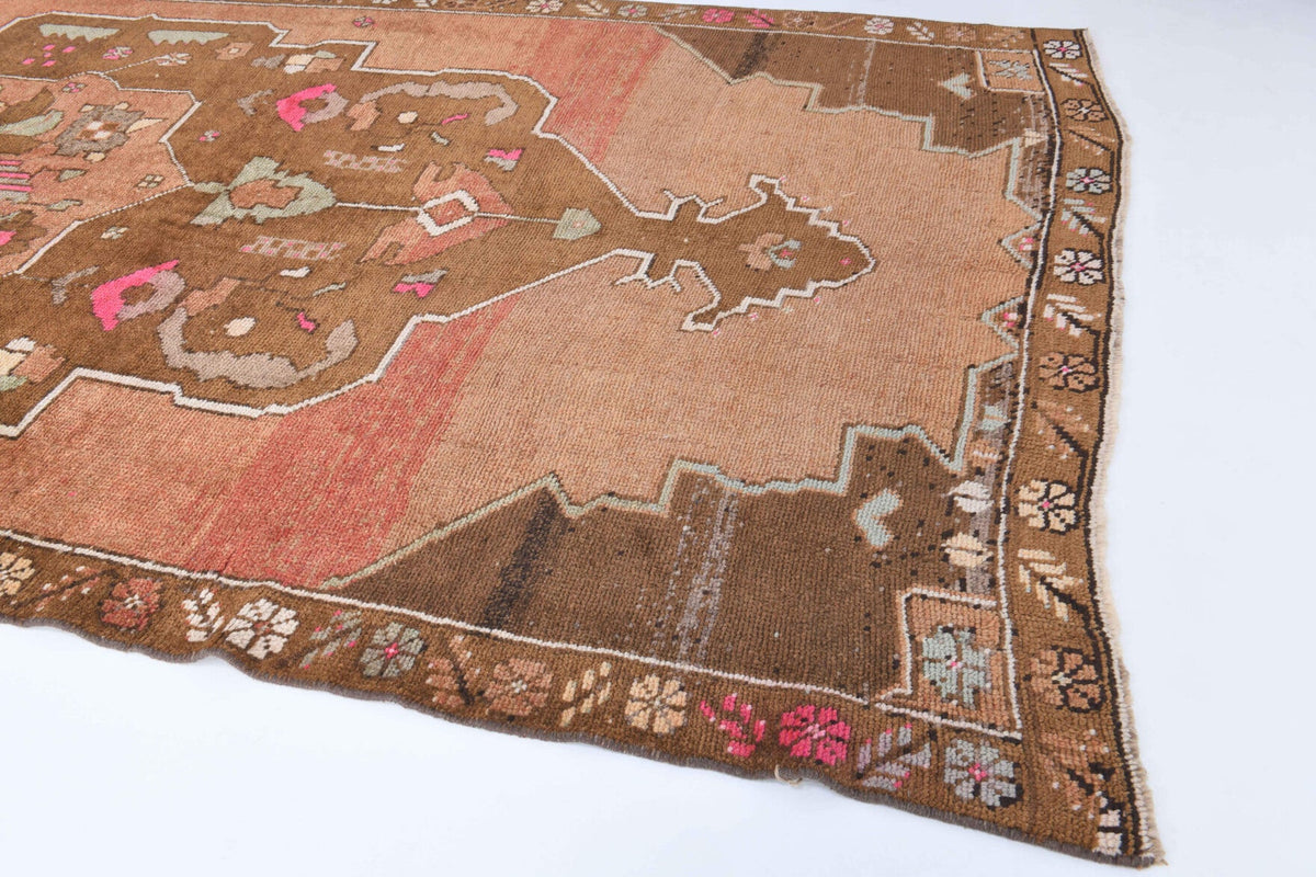 Vintage Oriental Anatolain Wide Runner Rug