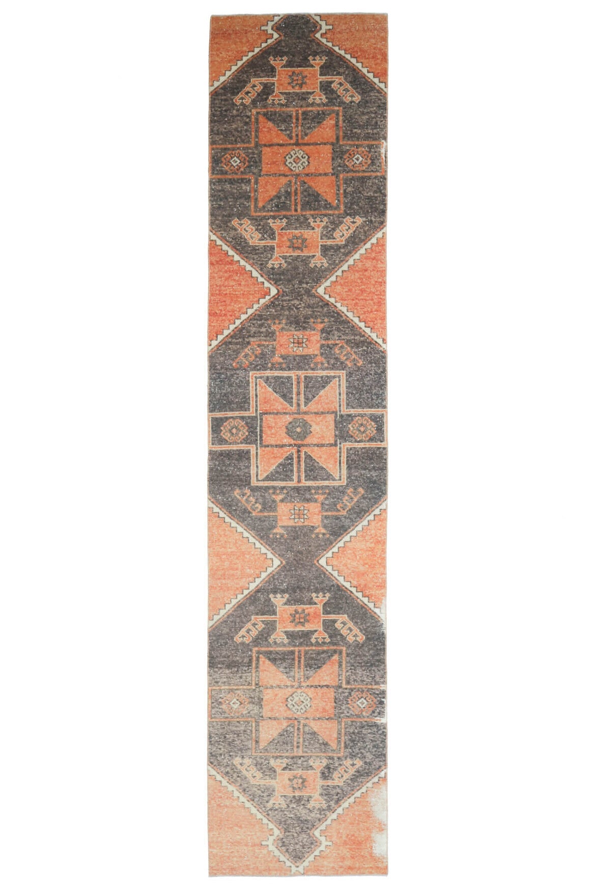 Turkish Vintage Runner Rug - 32198